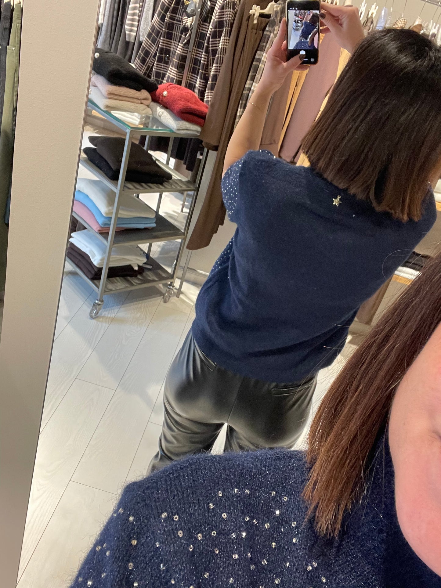 Dolcevita mezza manica strass Souvenir