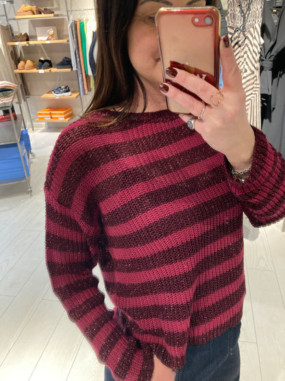 Maglia righe lurex Kontatto