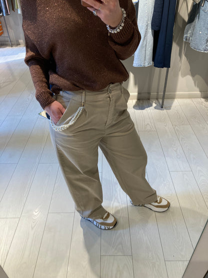 Pantalone con perle Susy Mix
