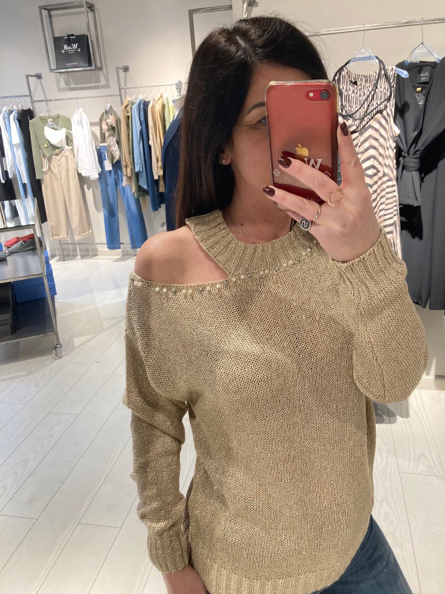 Maglia cut out strass Susy Mix