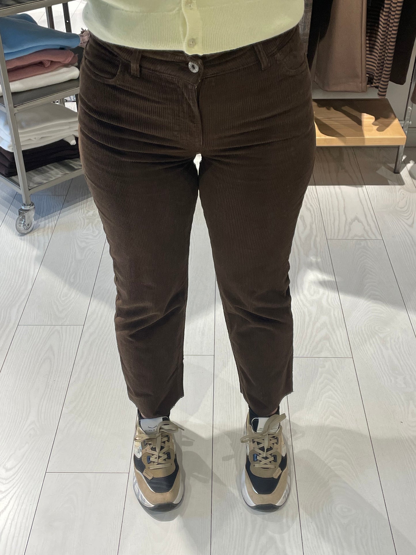 Pantalone skinny velluto Dixie