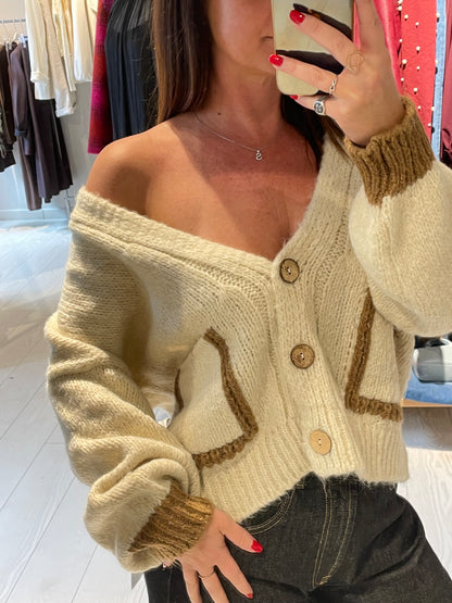 Cardigan bicolore Have One