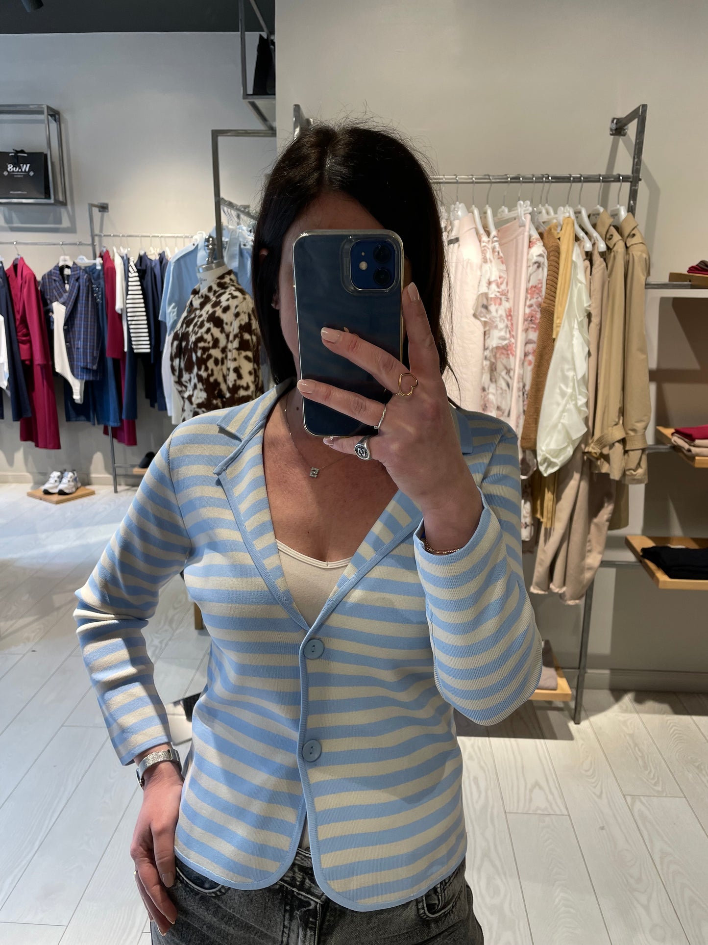 Giacca maglia righe Susy Mix