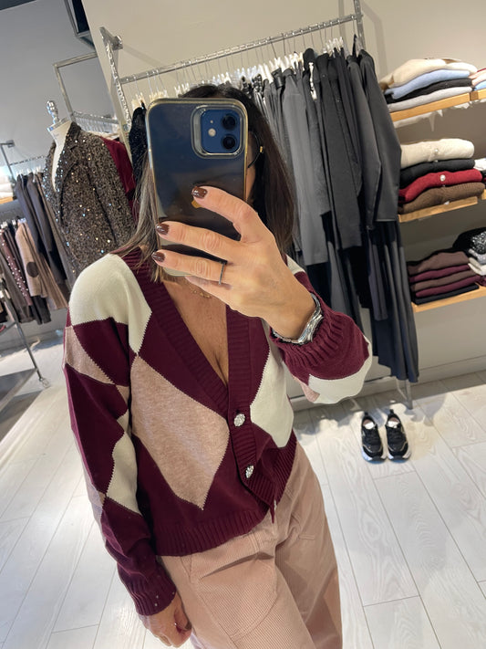Cardigan rombi Susy