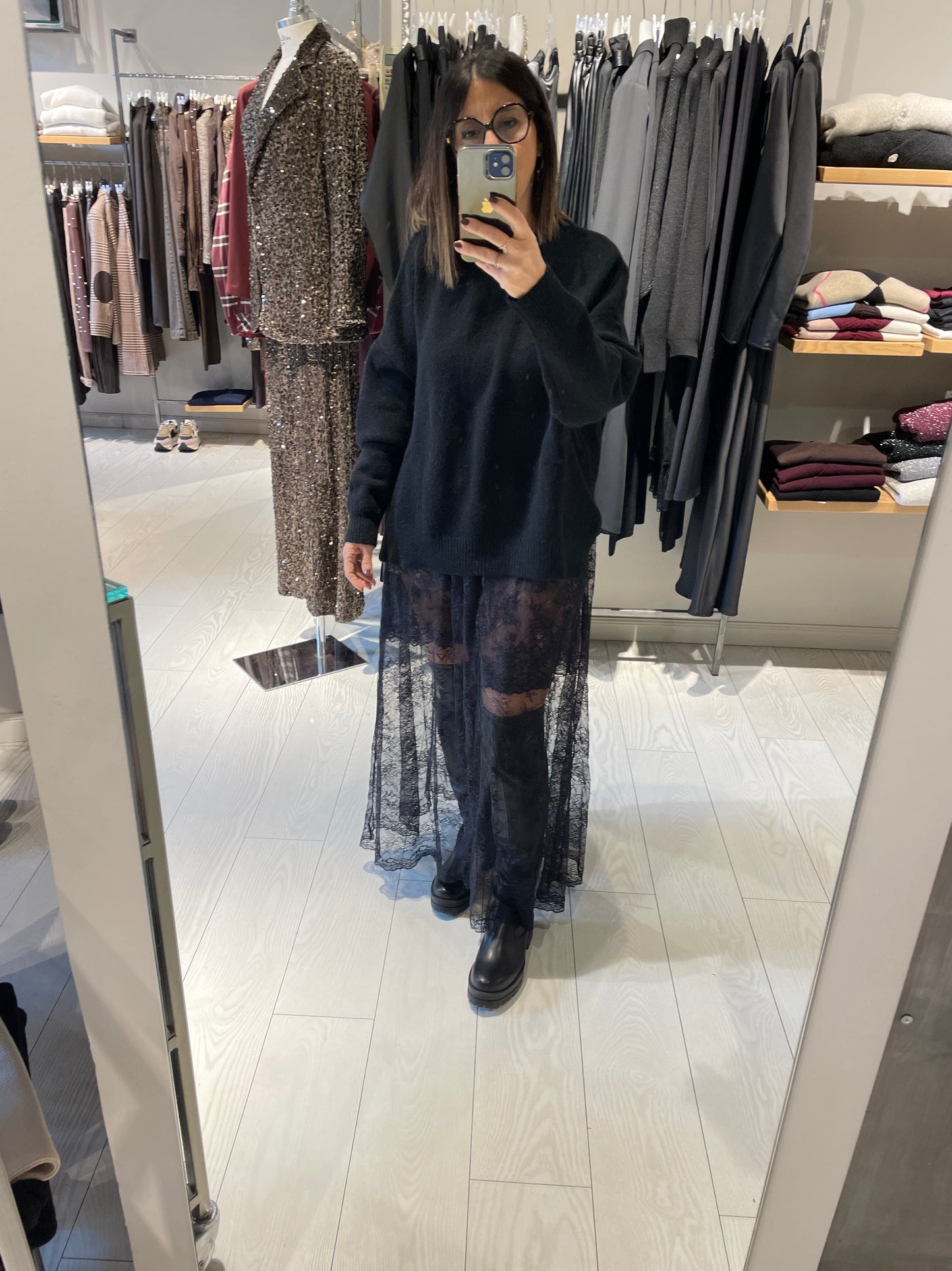 Gonna doppio pizzo Susy Mix