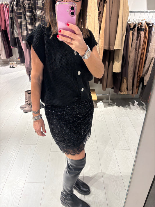 Minigonna paillettes Susy Mix