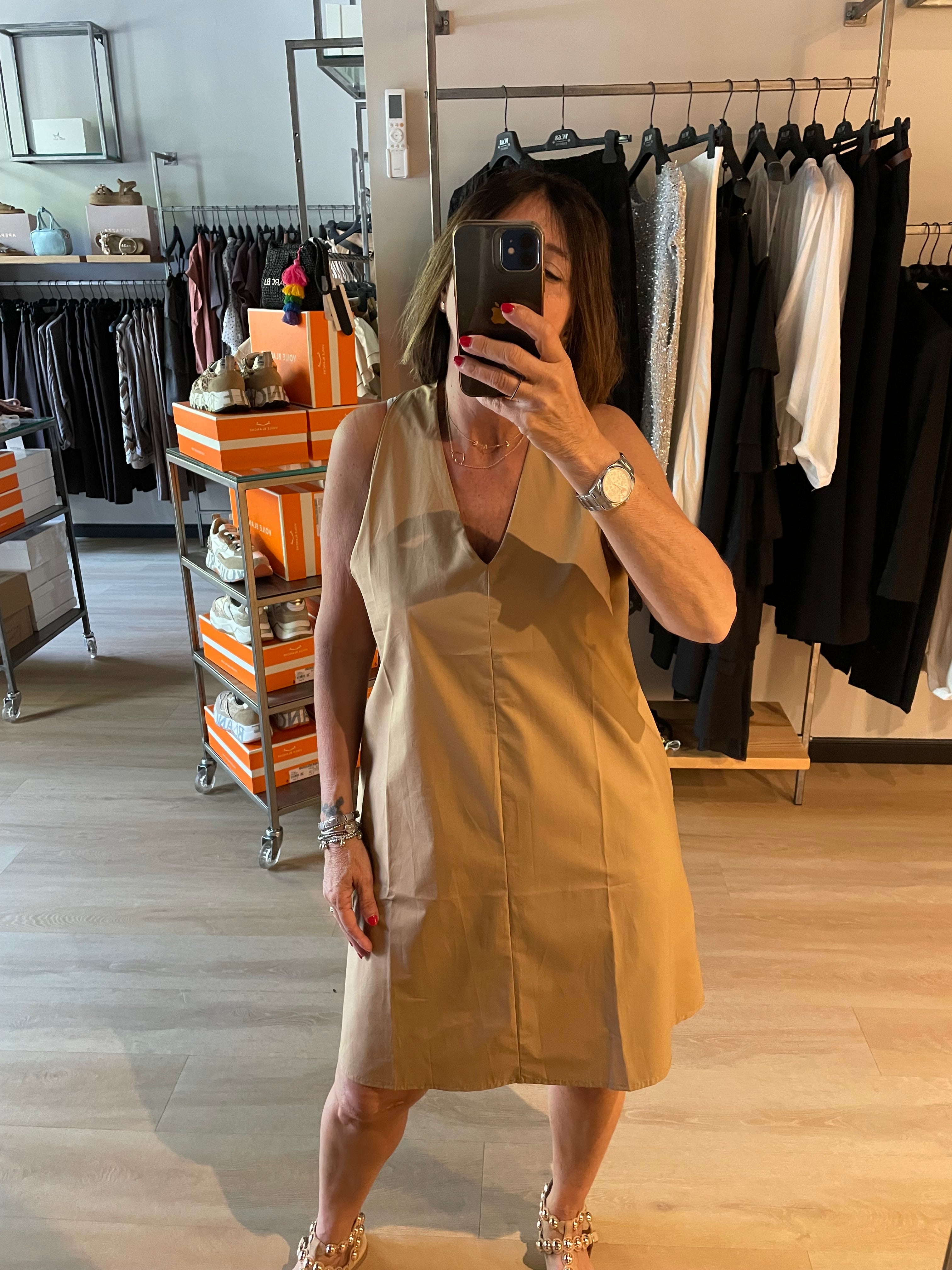 Abito tasche scollo V Susy Mix